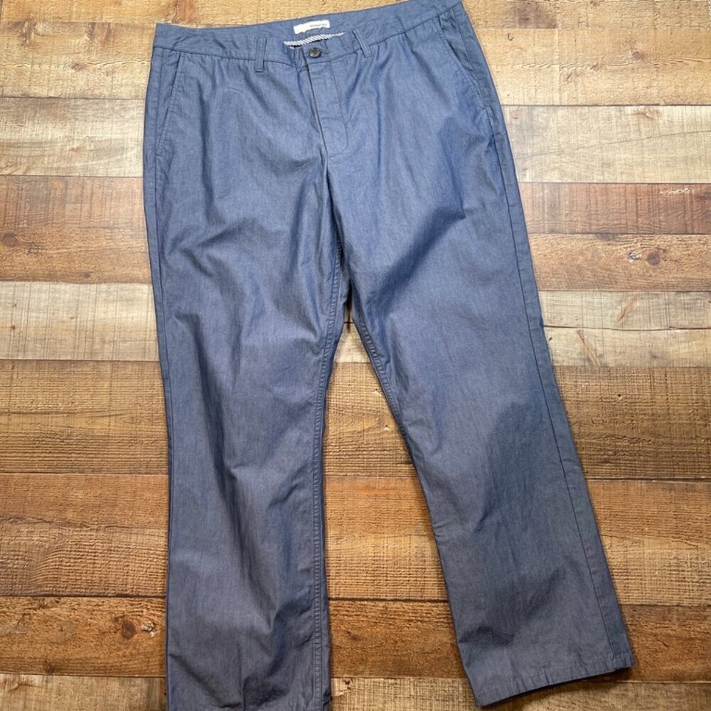 Men's Hawker Rye Blue Flat Front Chino's size 38 x 30